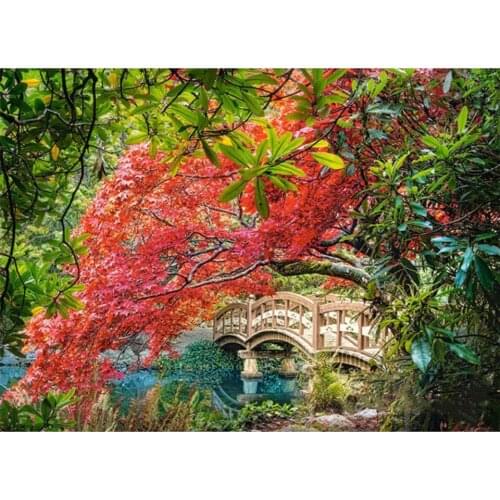 Diy 5D Diamond Mosaic Japanese Garden Diamond Painting Cross Stitch Full Square Drill Diamond Embroidery Scenic Home Decoration