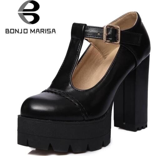 BONJOMARISA Women's Shoes With A Strap
