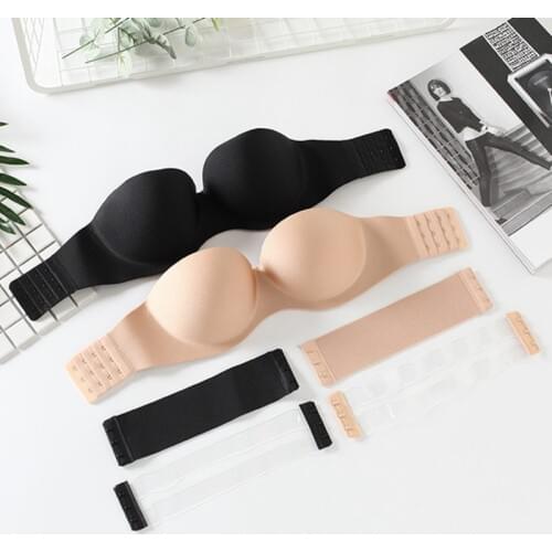 Nubra Strapless Bralette Bra For Women Intimates Invisible Push Up BH Wedding Backless PushUp Sheer Bra Seamless Bras Wire Free