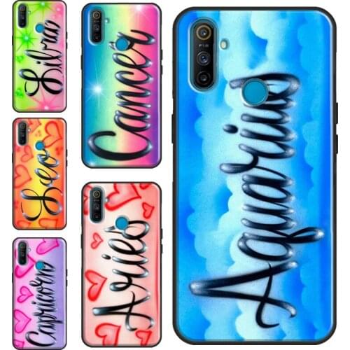 Aquarius Taurus Virgo Constellation For OnePlus 9 8 Pro 7 Nord 9R 8T Case Cover For Realme 8 Pro 7 6 Q3 C3 C11 C15 C21 GT Neo