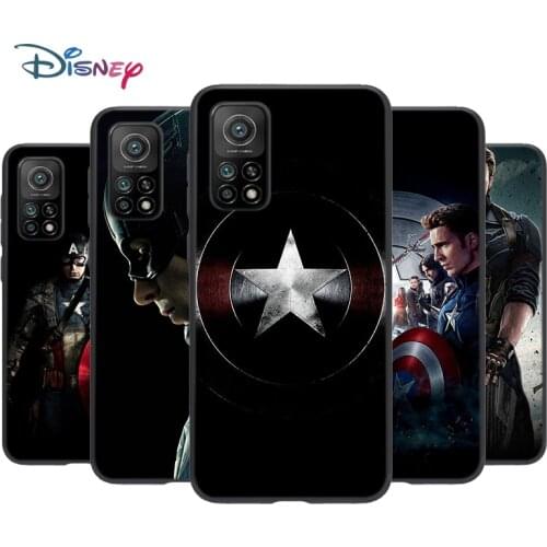 Captain America Marvel Silicone Cover For Xiaomi Mi Note 11i 11 10T 10 9 9T SE 8 Lite Pro Ultra 5G Phone Case Shell