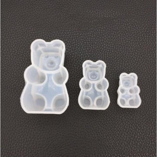 DIY Crystal Epoxy Gummy Candy Mold Handmade Mirror Finish Pendant 3 Decorations Set Table Mold Jewelry Tool Accessories