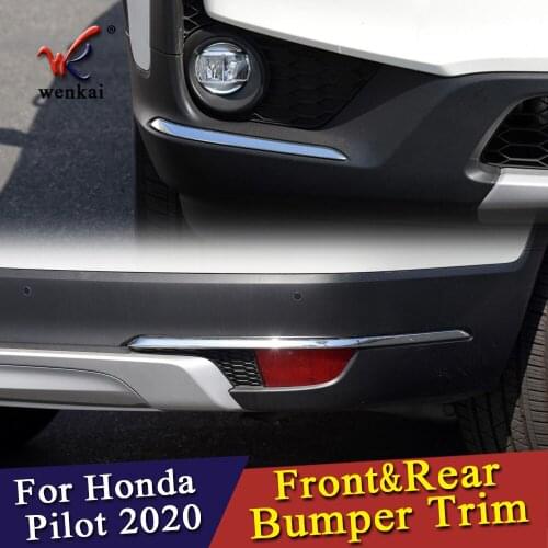 For Honda Pilot 2019 2020 Exterior Front & Rear Side Corner Guard Protector Strips Cover Trim Car Accessories