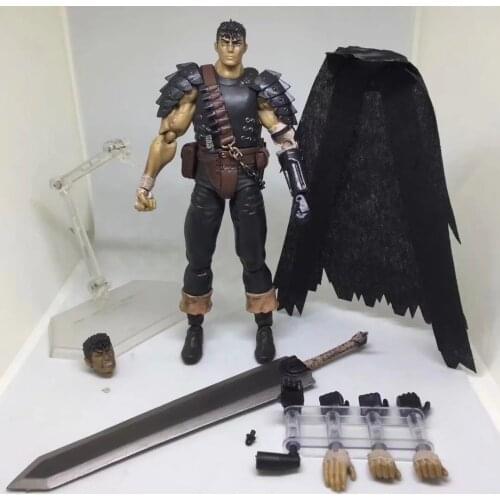 Figma 359 Berserk Guts Black Swordsman Ver Repaint Edition PVC Action Figure Collectible Model Toy