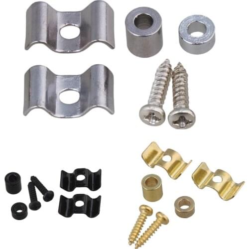 Chrome /Black/Gold String Tree Guide Retainer for Replacement Guitar Parts Set of 2