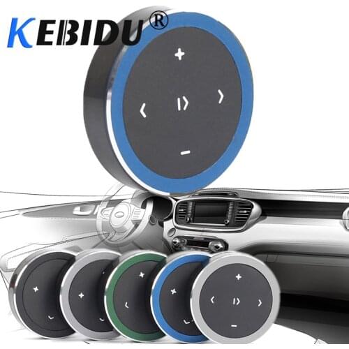Kebidu Wireless Bluetooth Media Button Car Motorcycle Remote Photography Music Play Remote Control Protable For All Smart Phone