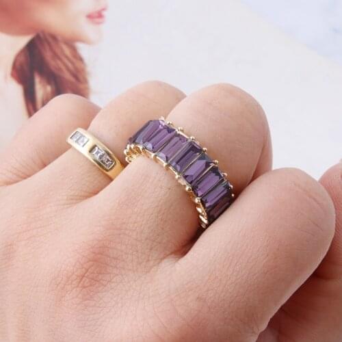 NeeFuWoFu rings Fashion ring Glass Square drill rings Bohemia de Madera Pulseira Estrela de Cinco Elastic Perles