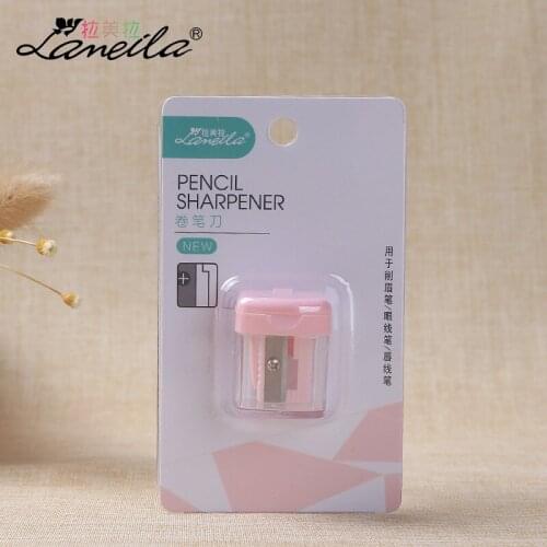 Lameila Eyeliner Thrush Cut Eyebrow Pencil Rust-proof Durable Pencil Sharpener with Lid Sharpener Single Bore 31 Color Mixture