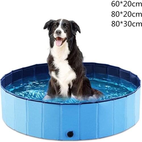 Summer Foldable Dog Water Pool Portable Kids Pet Cats Swimming Pool Collapsible Indoor Outdoor Large Dogs Bathing Tub Bathtub