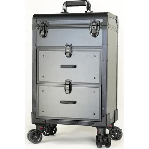 Men Multi-layer Rolling luggage Tattoo trolley suitcases Women large capacity Makeup Toolbox Lady cosmetic case Storage Box