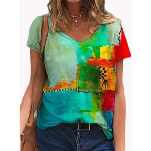 Fashion Short Short Loose Tee Shirt Femme Casual Women T Shirt 2021 Summer Plus Size 5XL Flower Woman Tops T-shirt Thsirs Top