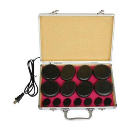 Heating Bag and 8pcs Massage Energy Stone/Heating Box/SPA Essential Oil Hot Massage Stone 5 Pcs sets