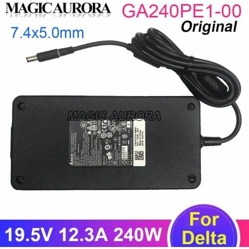Genuine For DELL Precision M4710 M6700 ALIENWARE M17X M17 I7 P11E001 LATITUDE X1 Laptop Power Adapter 19.5V 12.3A GA240PE1-00