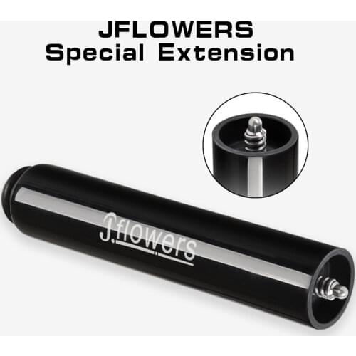 Original Jflowers Billiard Extension with Bumper 15.5cm Professoinal Cue Extension Joint Durable Billiard Accessories