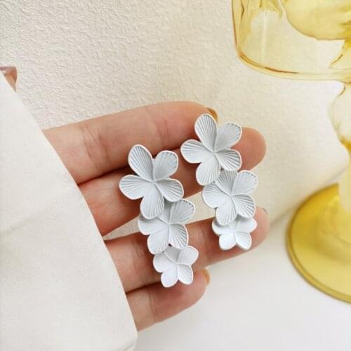 Earrings For Women сережки Vintage Earrings Flower Earrings For Women Girl Drop Earrings Brincos Fashion Wedding Jewelry Gifts