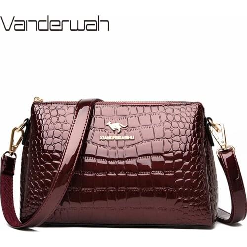 3-Layer partition Women Bag Soft Leather Luxury Handbags Women Bags Designer Ladies Shoulder Crossbody Hand Bags For Women Sac