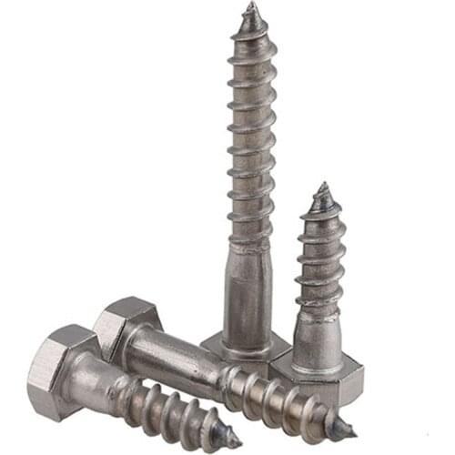 Wkooa Wood Screws Hex Head Stainless Steel 304