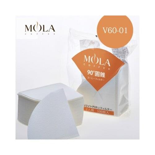 Japan Sanyo Mola hand punch coffee filter paper V60 cone dripper 4 cup coffee drip filter coffee filter