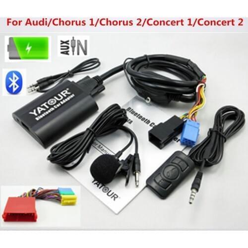 Yatour car audio Bluetooth AUX mp3 interfaces For Audi A2 A3 A4 S4 A6 S6 A8 S8 Allroad TT ISO 8-Pin YT-BTA Usb charging port