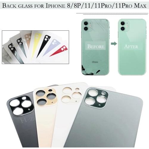 Back glass Cover Housing Battery Cover Replacement Repair Parts Frame For IPhone 8/8P/11/11Pro/11Promax