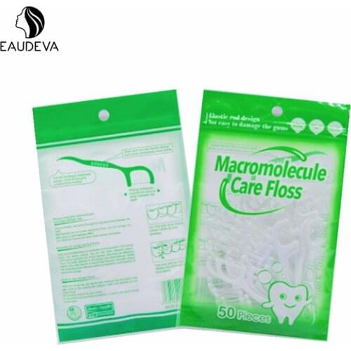 50pcs Oral Cleaner ABS Dental Floss Oral Care Teeth Stick Interdental Brushes Tooth Clean Toothpick Tool Hygiene Sticks Care