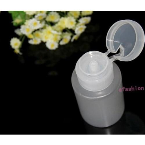 10pc 120ml Nail Empty Bottle Pump Dispenser For Nail Art Polish Remover Makeup Tools Free Shipping