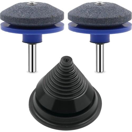 2pcs Lawn Mower Sharpener and 1pc Lawnmower Cutter Balancer Knife Sharpening Faster Blade Garden Tools Parts