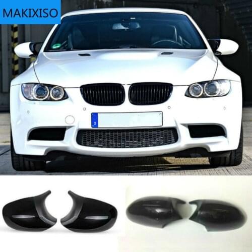 2PCS Carbon Fiber/ABS Mirror Cover E90 Car Rearview Mirror Cap Cover Direct Replace For BMW E90 E91 08-11 E92 E93 10-13 LCI