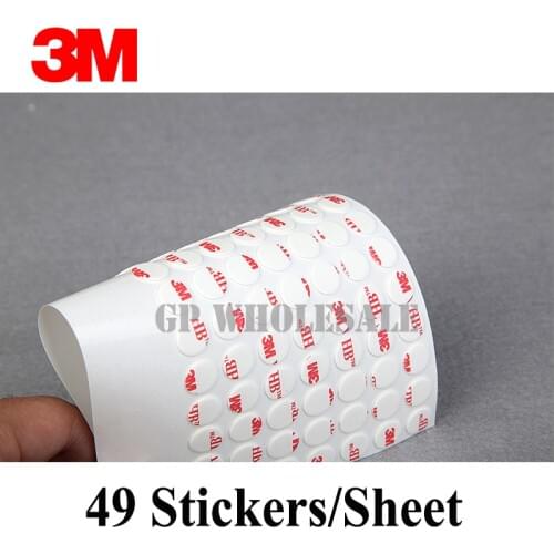 3M VHB 4930 Die cutting high performance Double Sided acrylic Foam adhesive tape white color/10MM Circle/we can offer other size