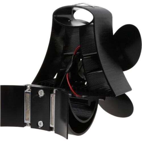 4 Blades Efficient Heat Distribution Winter Household Modern Living Room Warm Heat Powered Aluminum Burner Energy Saving Wood