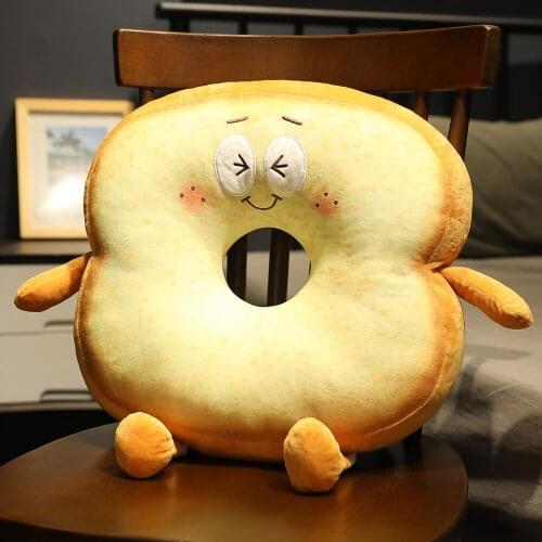 40cm Plush Sliced Bread Toys Cute Creative Toast Plush Soft Toys Nap Sleeping Pillow Stuffed Gift Doll