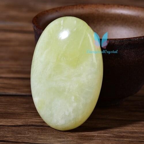 Afghanistan Jade Palm Stone Quartz Crystal Massage SPA Relaxation Meditation