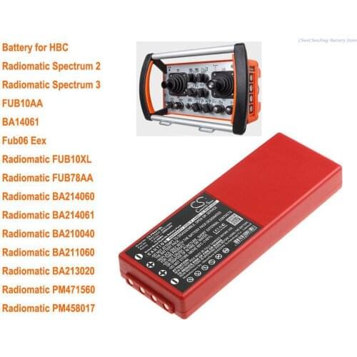 Cameron Sino 2000mAh Battery for HBC Radiomatic Spectrum 2,Spectrum 3,BA14061,FUB10AA,FUB10XL,FUB78AA,PM471560,BA210040,BA211060