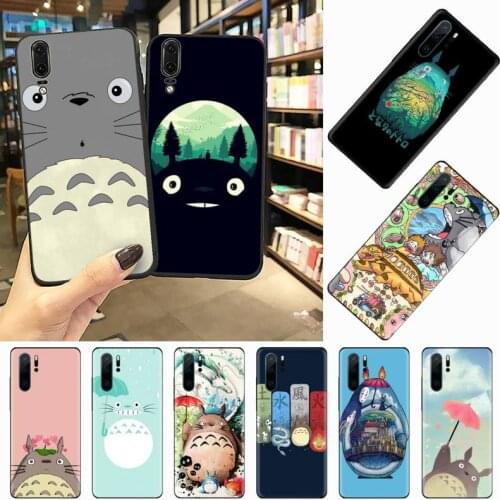 Cartoon Studio Ghibli Totoro Phone Case For Huawei honor Mate P 9 10 20 30 40 Pro 10i 7 8 a x Lite nova 5t