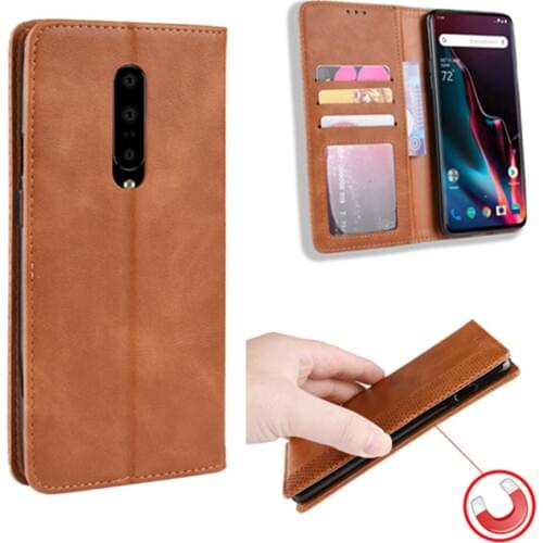 For OnePlus 7 Case For OnePlus7 Pro Luxury Flip PU Leather Wallet Magnetic Adsorption Case For Oneplus 7Pro 1+7 pro Phone Bags