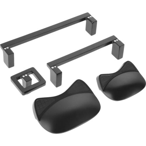 Black Modern Handle Strip/Cat Crystal Pull Creative Alloy Knob w/screw Simple Diamond Decor Door Drawer Cabinet Kitchen Bath