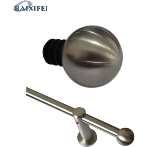 D12mm Curtain Rod Decorative Head Ball, Curtain Accessories Finials for Window Decoration