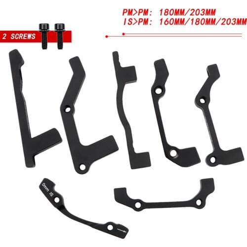 Mountain Bike Disc Brake Rotors Adaptor PM/IS 160mm 180mm 203mm MTB Bicycle Hydraulic Brake Rotor Caliper Adaptor Aluminum Alloy