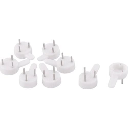 Household Plastic Mount Non-mark Picture Hook Photo Frame Hanger Wall Stud White 8 Pcs