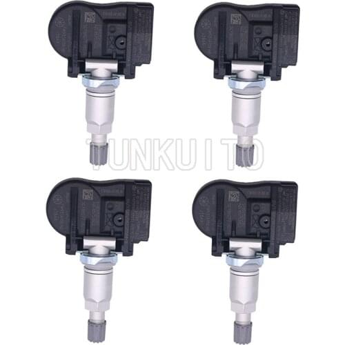 FW93-1A159-AB 4pcs 433MH Tesla Tire Pressure Sensor for Land Rover LR4 Discovery L462 aguar F-TYPE Peugeot 207 Citroen C4 I