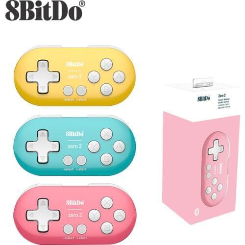 8BitDo Zero 2 Bluetooth Gamepad Switch Controller Compatible for Nintend Switch Windows Android macOS Mini Game Crontroller