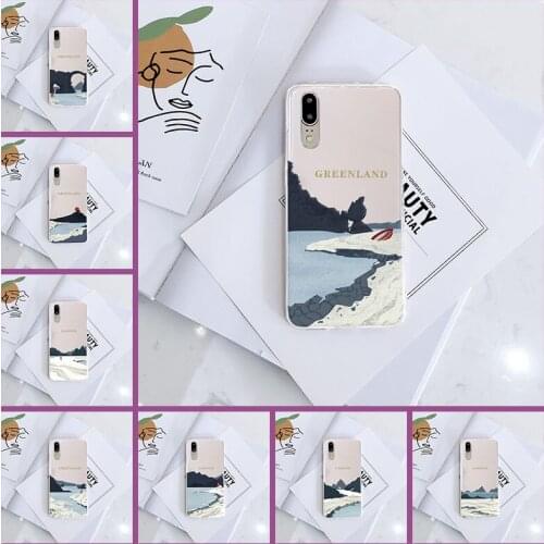 Art Mountain Back Cover For Huawei P10 P20 P8 P9 Lite 2017 Silicone Phone Case For Huawei P20 Pro P10 Plus P Smart P9 Lite Mini