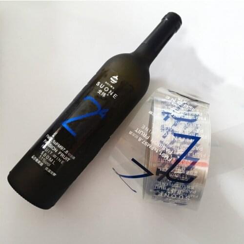 China supplier printed custom pet clear transparent label sticker,CMYK printing Clear fragile sticker ---PX8008