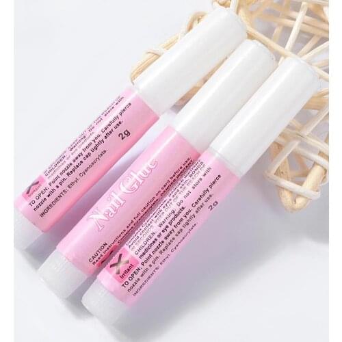 2g Mini Beauty Nail Glue False Art Decorate Tips Acrylic Glue Nail Accessories False Nail Extension Glue Colle Faux Ongle