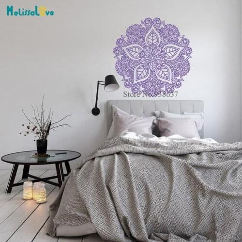 NEW Mandala Design Decal Yoga Om Bohemian Boho Bedroom Living Room Meditation Window Decor Removable Vinyl Wall Sticker BB917