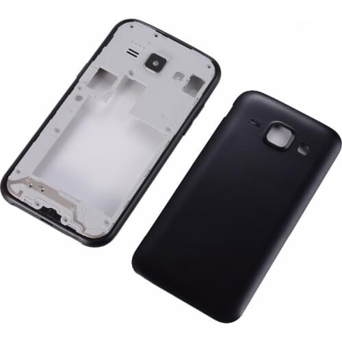 Original Middle Plate Frame Bezel+Side Button+Camera Glass Lens For Samsung Galaxy J1 J100 Housing Battery Back Cover