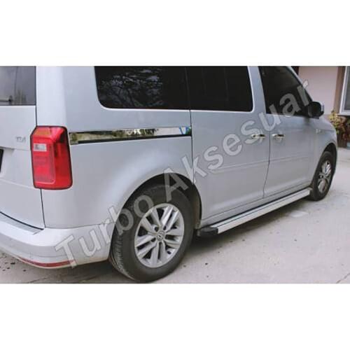Volkswagen Caddy Sliding Door Lath 2 Piece Stainless Steel (2003-)