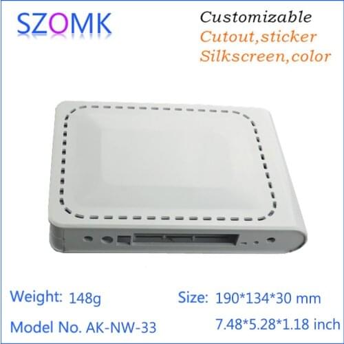 Plastic instrument housing case pcb enclosure (1 pcs)190*134*30mm junction box portable instrument box electronics plastic case