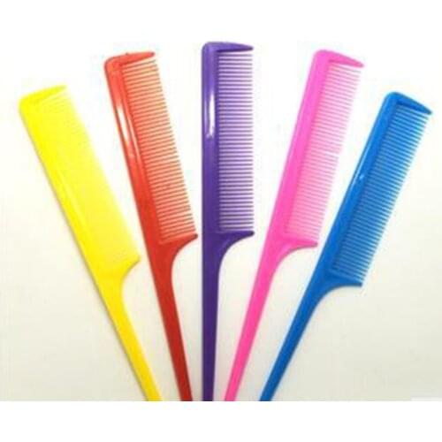Professional Hair Styling Comb Set Salon Plastic Long Handle Tail Comb 21cm Hairdressing Home DIY and Barber Hair Tools