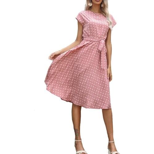 REPHYLLIS Summer Polka Dot Dresses
